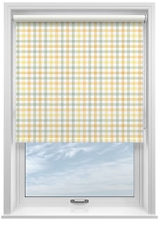 Laura Ashley Cove Check, Ochre - Twist&Fit Roller Blind